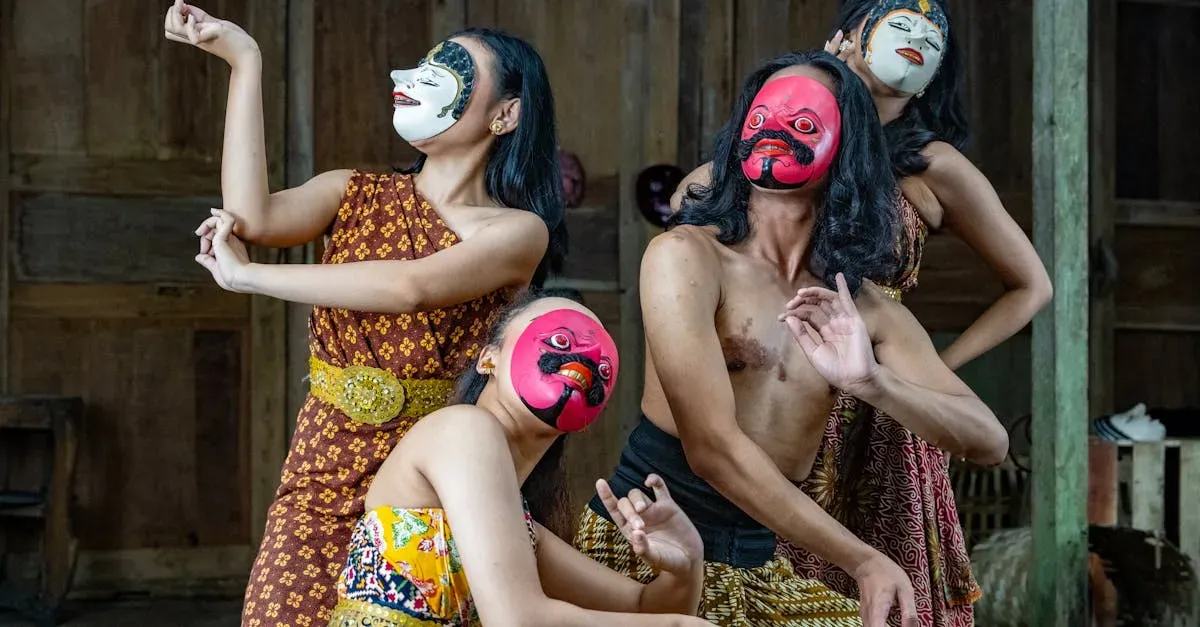 De betekenis van maskers bij dansvoorstellingen